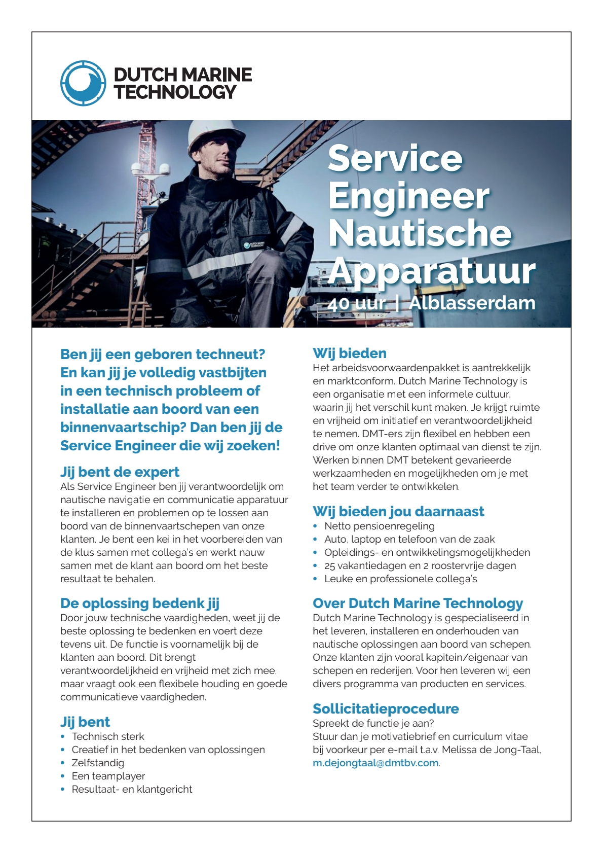 Service Engineer Nautische Apparatuur