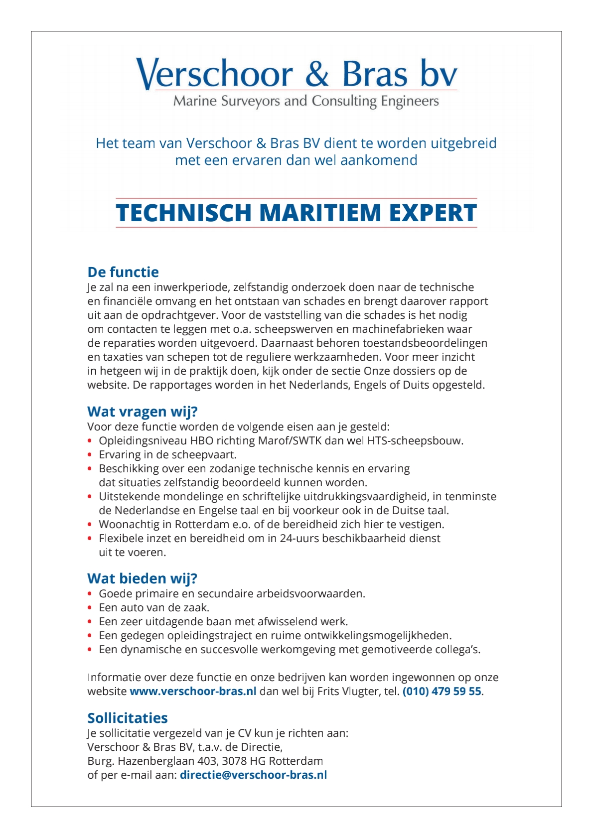 Technisch Maritiem Expert