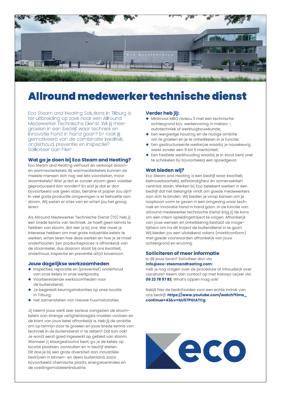 Allround Medewerker Technische Dienst