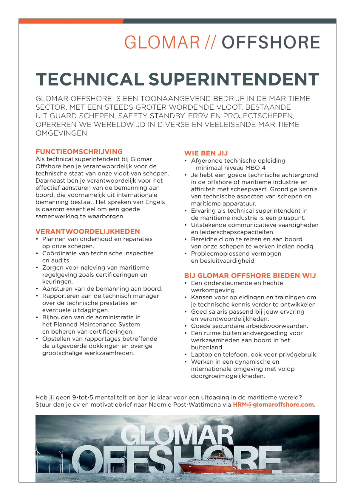 Technical Superintendent