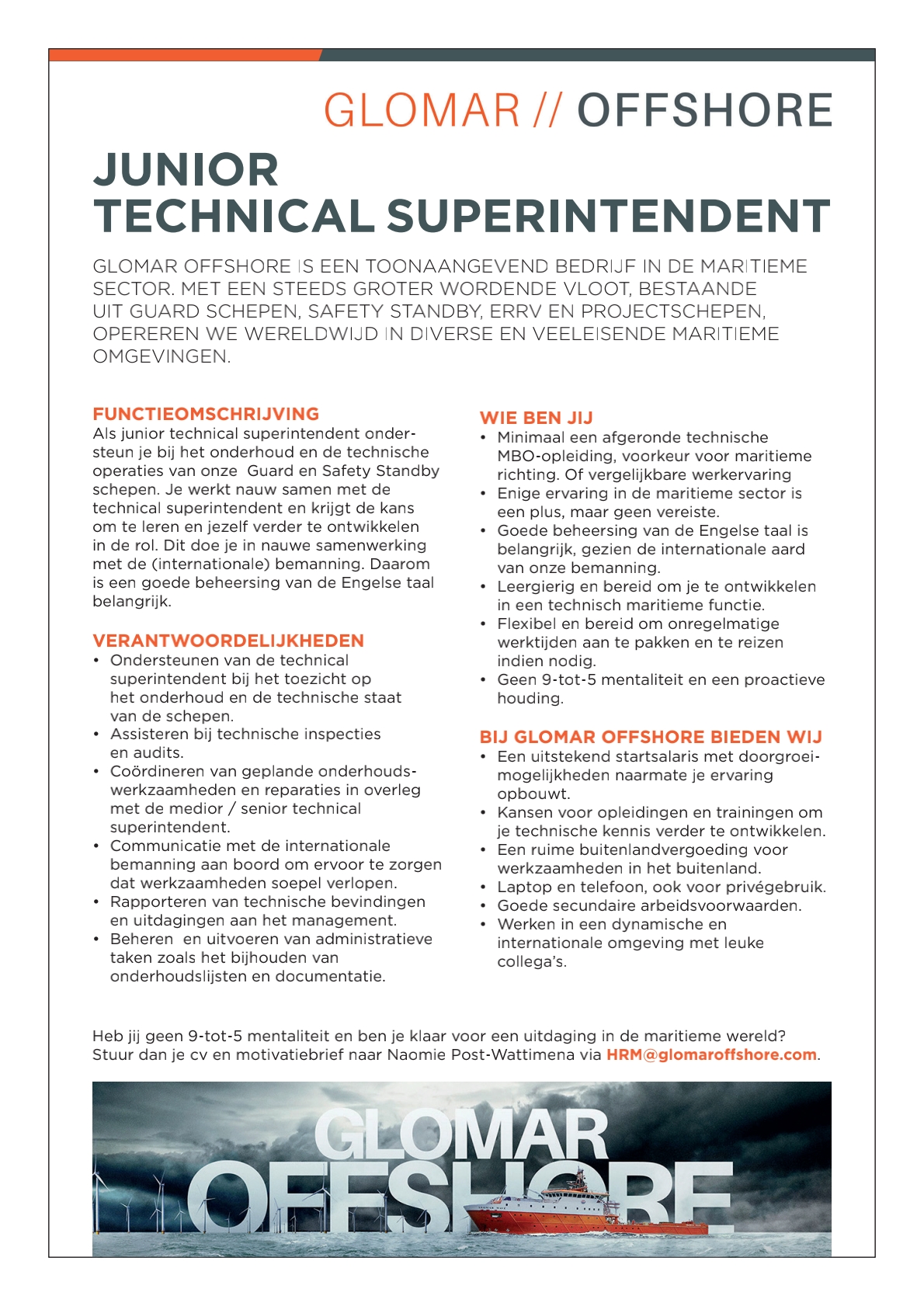 Junior Technical Superintendent