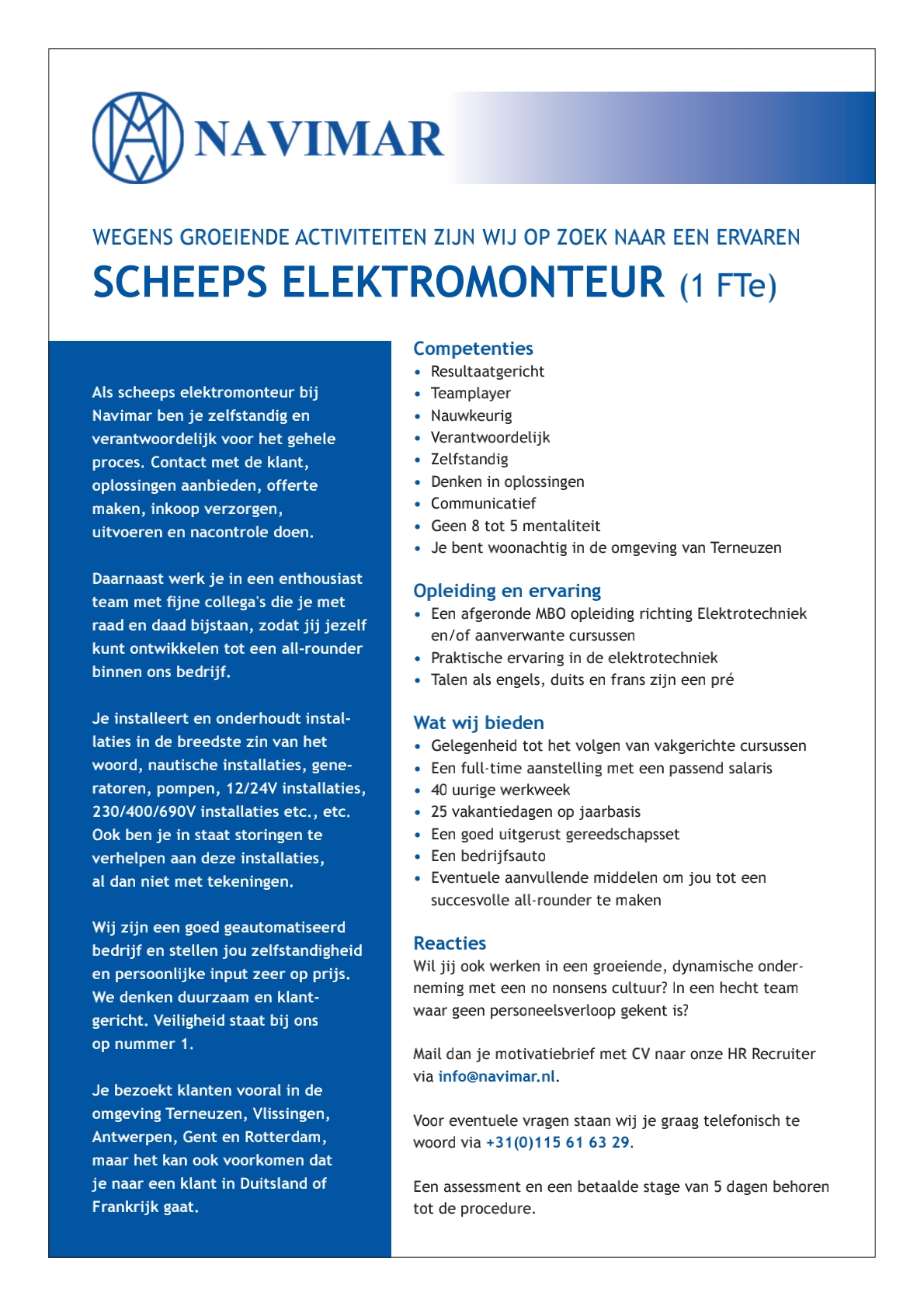 Scheeps Elektro Monteur