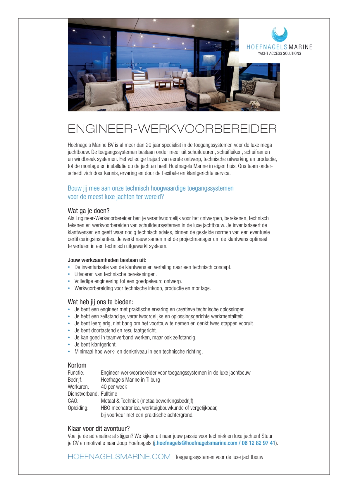 Engineer Werkvoorbereider