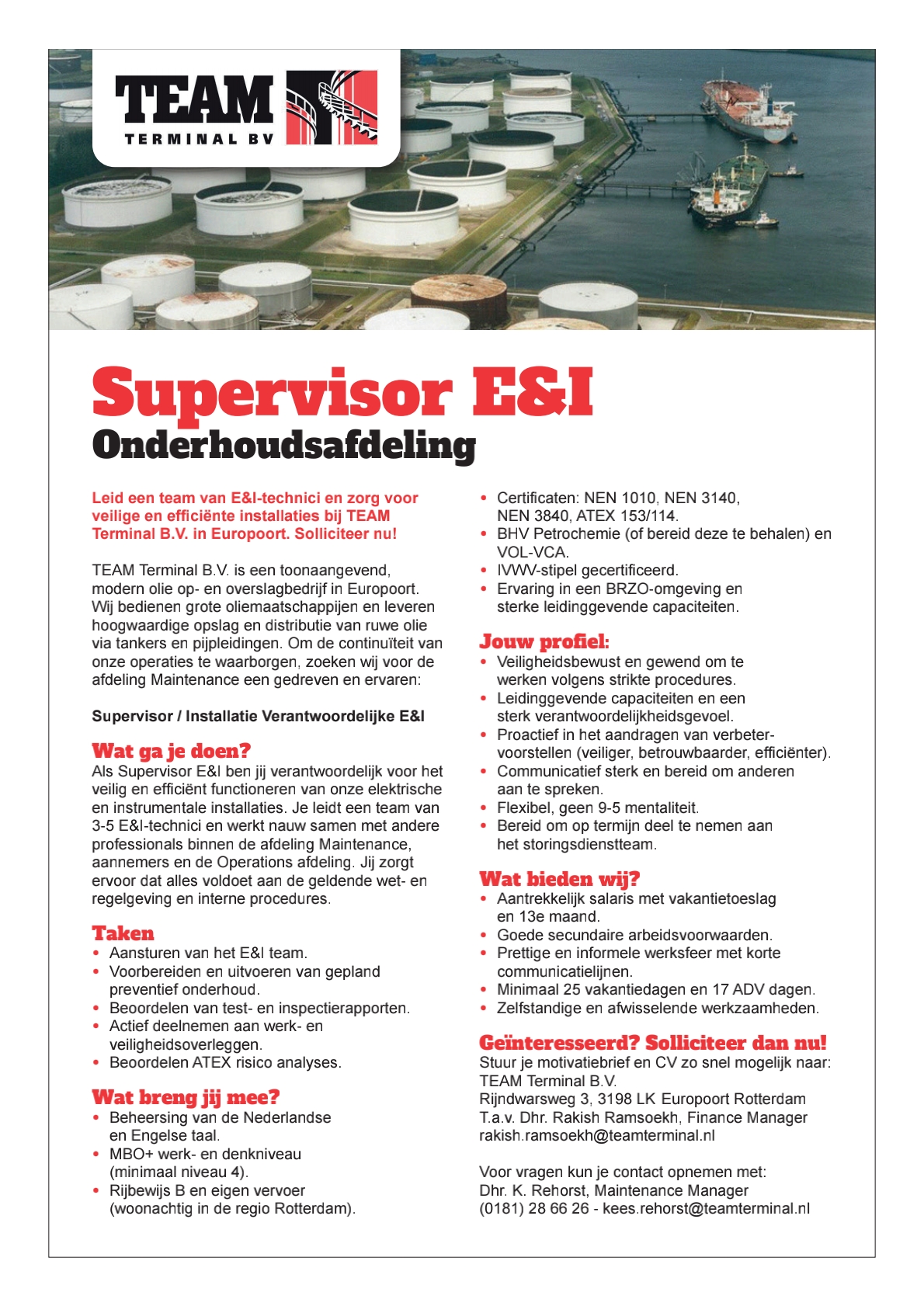 Supervisor E&I